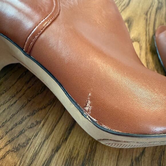 Vince Camuto Kemba Brown Zip Up Open Toe Bootie Stiletto 7.5M 37.5 - Picture 6 of 10